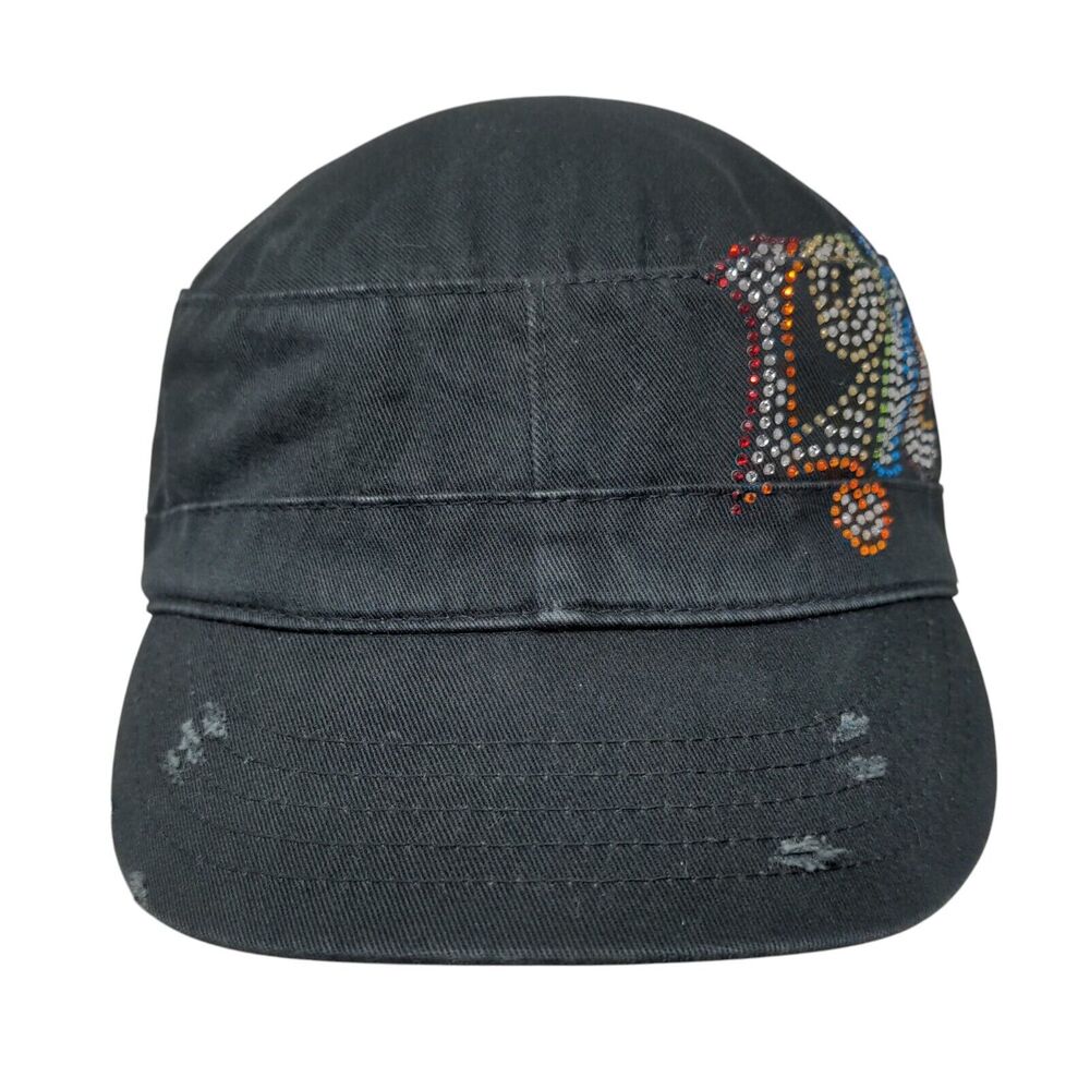 Love Bling Strapback Cadet Army Cap Hat Black OSFA Adjustable HG